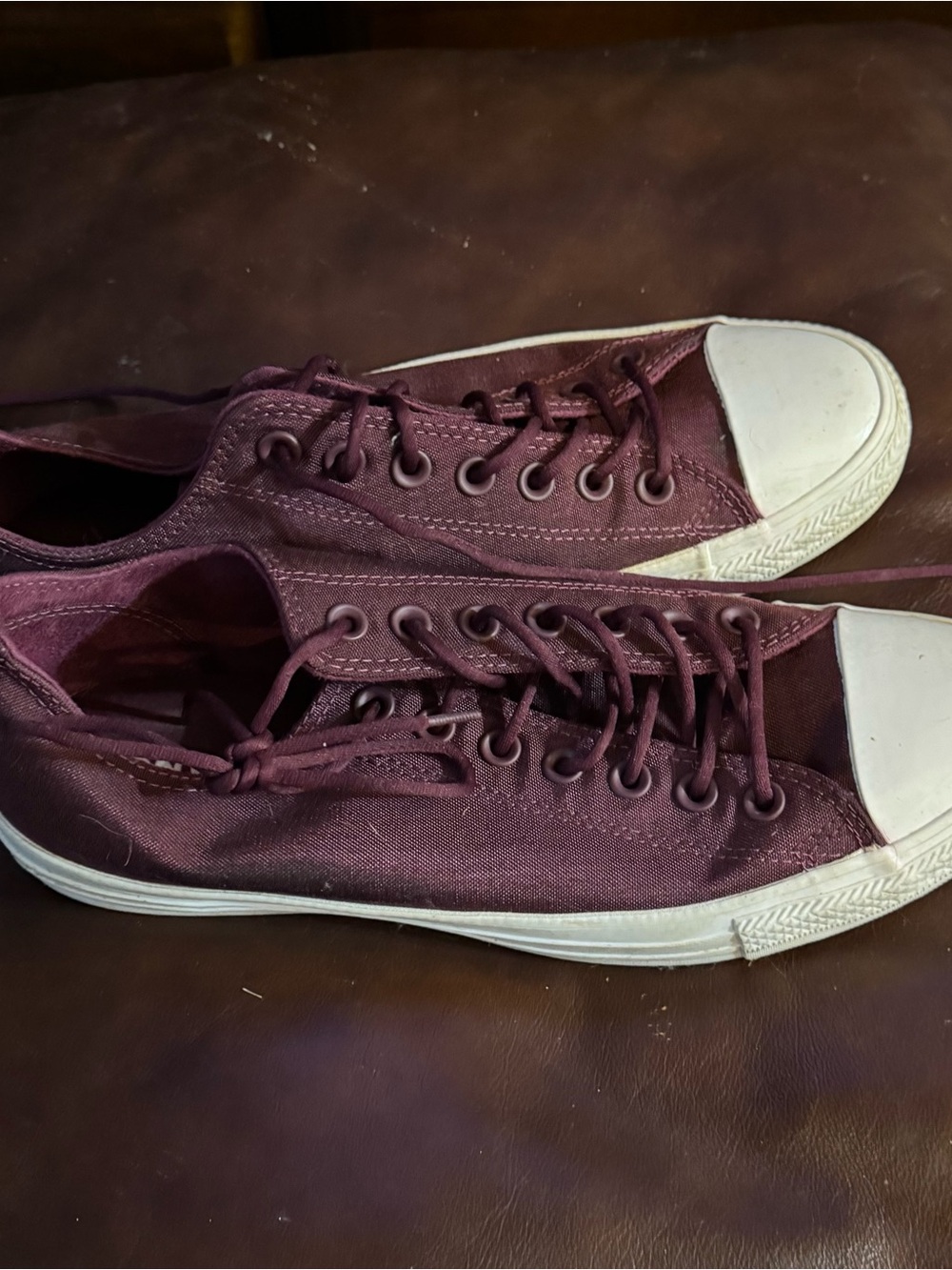 Converse Chuck Taylor All Star Ox Cordura Sangria Burgundy Low Top Women’s 11